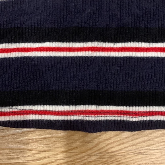 Shortsleeved T-shirt • stripped • navy blue, red, white and black - Picture 5 of 7